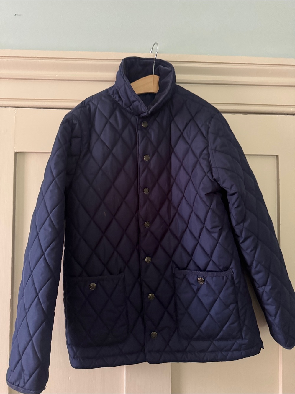 Janie & Jack Kids Quilted Navy Coat